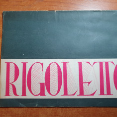 program teatrul de opereta si balet 1966-rigoletto de g.verdi,autograf v.bezetti