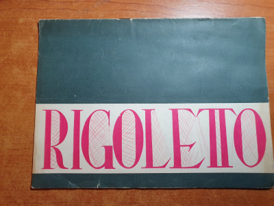 program teatrul de opereta si balet 1966-rigoletto de g.verdi,autograf v.bezetti foto