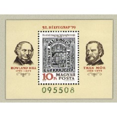 Ungaria 1979 - Ziua marcii postale, colita neuzata