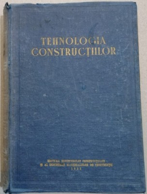 Tehnologia constructiilor, D.D. Biziuchin ,1953 foto