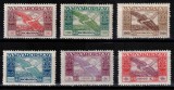 Ungaria 1924, Mi #383-388**, Posta Aeriana, Icar deasupra Budapestei, MNH!