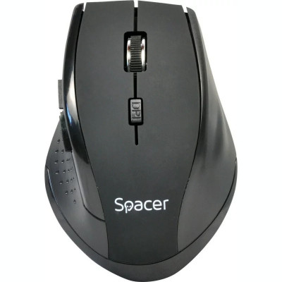 MOUSE SPACER optic Wireless 6/1 negru SPMO-291 foto