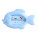 Termometru pentru baie, flippy, plutitor, rezistent la apa, multifunctional, model peste, 15.5x9.5x2 cm, albastru