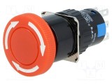 Comutator ONPOW 2 SPDT 3A/250VAC ON-ON acţionat prin apăsare