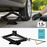 Cric auto din otel, 1,5 tone, Negru, CMCLASS