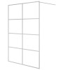 Paravan dus walk-in argintiu 140x195 cm sticla ESG transparenta