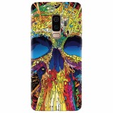 Husa silicon pentru Samsung S9 Plus, Abstract Multicolored Skull