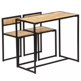 Cumpara ieftin Set mobilier bucătărie, 3 piese, lemn masiv de mango