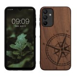 Husa Kwmobile pentru Samsung Galaxy A15 5G, Maro, Lemn, KWM000021PM001C, Silicon, Carcasa