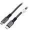 Cablu USB C 3m negru-gri