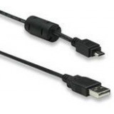 Cablu date si incarcare Manhattan USB - micro USB negru