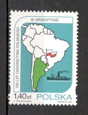 Polonia.1997 100 ani asezarilor poloneze din Argentina MP.323 foto
