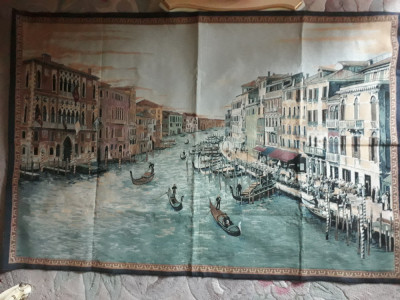 tapiserie NOUA &amp;quot;Venetia, Canal Grande&amp;quot;, 1/1,4m,cu eticheta foto