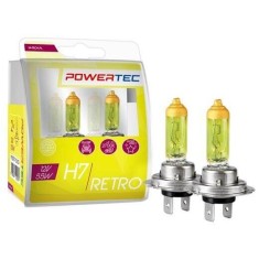Set 2 Becuri PowerTec Retro H7 - Halogen Premium 55W GOLD
