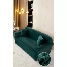 Husa Elastica din Catifea pentru Canapea 3 Locuri + Fata de Perna- JOJ111