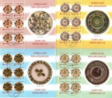Romania 2007 - Ceramica romaneasca I. - farfurii taranesti, 4 blocuri stampilate