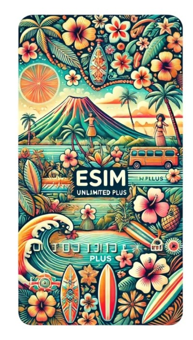 eSIM Hawaii, Unlimited Plus, 30 Days