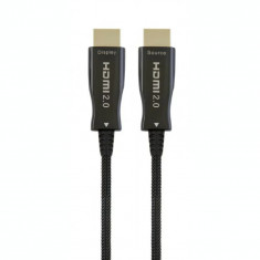 CABLU video GEMBIRD HDMI (T) la HDMI (T) 50m premium AOC (Active Optical Cable) conectori auriti rezolutie maxima 4K (3840 x 2160) la 60 Hz negru &amp;amp;quo foto