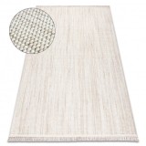 Covor NANO EO78A Melange, buclă, țesut plat alb / bej, 80x150 cm