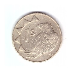 Moneda Namibia 1 dollar/dolar 2002, stare relativ buna, curata