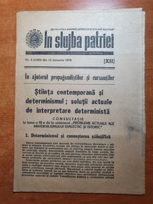 in slujba patriei 13 ianuarie 1976-organ central al ministerului de interne foto