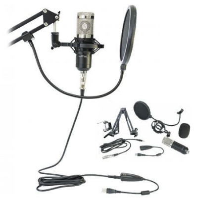 Microfon usb pentru streaming si podcast foto