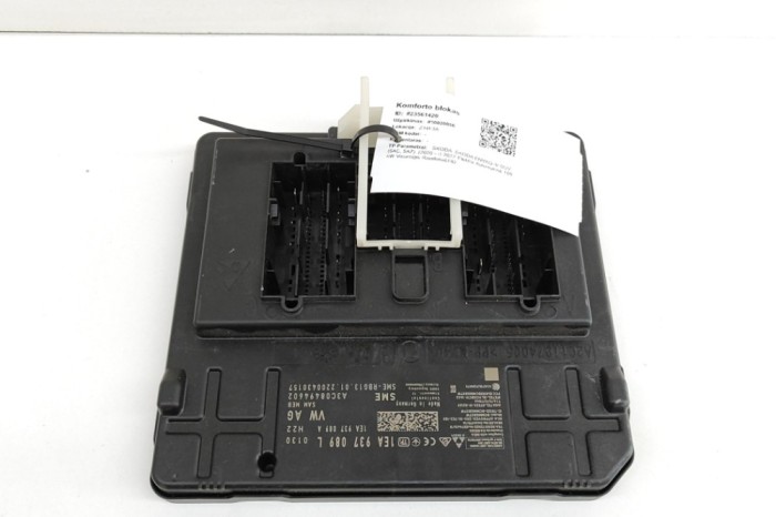 Modul de confort SKODA SKODA ENYAQ iV SUV 5AC, 5AZ 2022 OEM: 1EA937089L,1EA937089A,A3C08494602,A2C11974005,A2C11974103 23561420