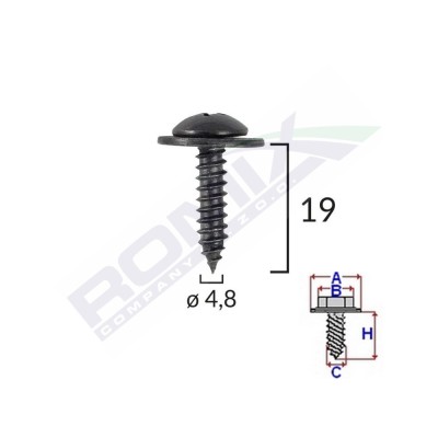 Clema Capota Pentru Honda Set 10 Buc 135209 C60472-RMX foto