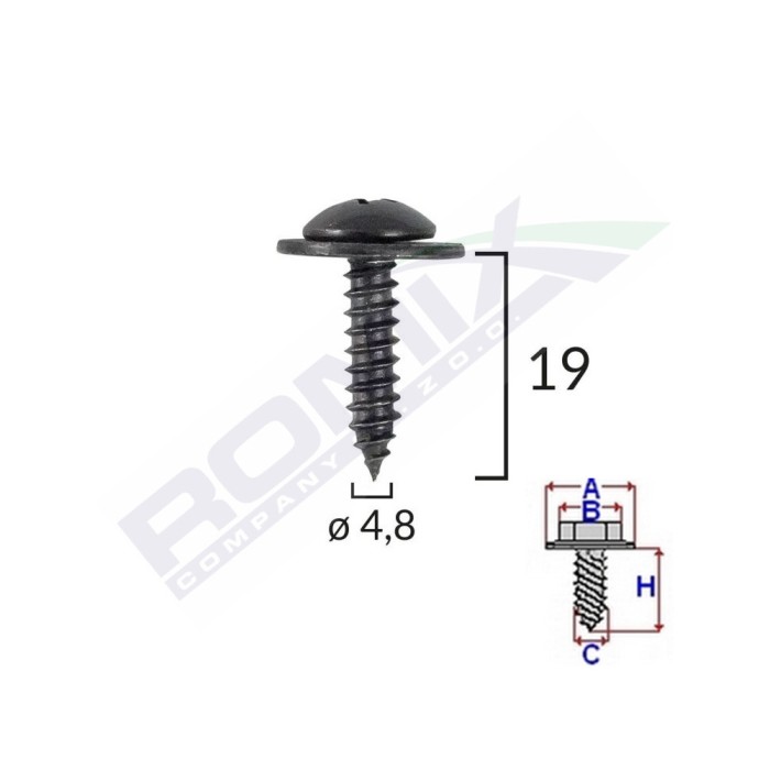 Clema Capota Pentru Honda Set 10 Buc 135209 C60472-RMX