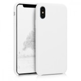 Husa pentru Apple iPhone X / iPhone XS, Silicon, Alb, 42495.02, Carcasa, Kwmobile