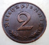 2.990 GERMANIA 2 REICHSPFENNIG 1937 D, Europa, Bronz