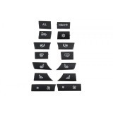 Set de reparatie butoane climatizare, Klimatyzacji, Bmw Seria 5 F10, F11 2009-, 5gt F07 2009-, 14 elemente, 61319313923