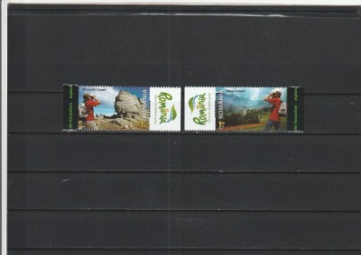 ROMANIA 2010 LP 1873 LP 1873 a LP 1874 ROMANIA GRADINA CARPATILOR COMPLETA MNH foto