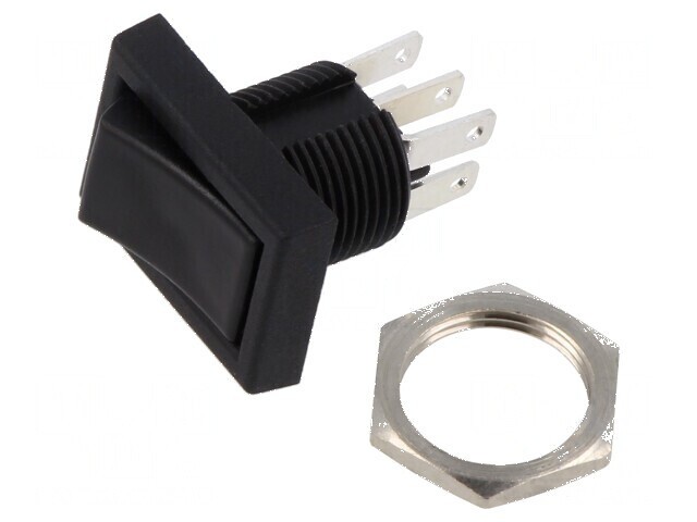 Rocker Switch ON-ON 3A/125VAC 3A/28VDC - Black
