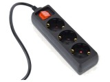 Cablu GEMBIRD 3x0,75mm&sup2; CEE 7/3 la IEC C14 0,6m EG-PSU3-01, 3 prize