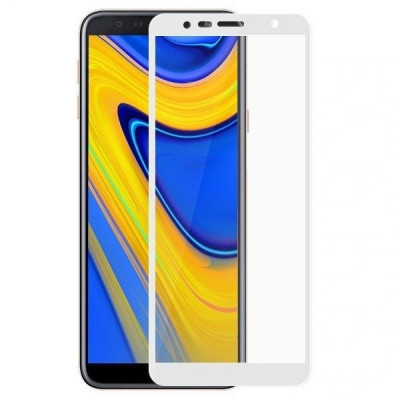 Folie de Sticla 5D SAMSUNG Galaxy J6 2018 (Alb) Full Glue foto