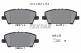 Set placute frana TEXTAR 2408701