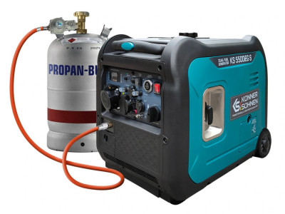 Generator de curent 5.5 kW inverter - HIBRID (GPL + benzina) - insonorizat - Konner &amp;amp; Sohnen - KS-5500iEG-S foto