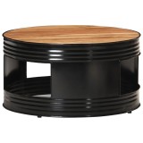 Cumpara ieftin Masuta de cafea, negru, 68 x 68 x 36 cm, lemn masiv de acacia