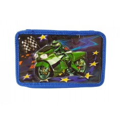 Penar pentru copii Motocicleta, Albastru, 20 cm, LTOY49