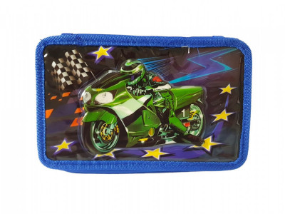 Penar pentru copii Motocicleta, Albastru, 20 cm, LTOY49 foto