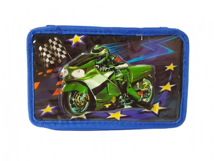 Penar pentru copii Motocicleta, Albastru, 20 cm, LTOY49