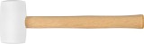 Ciocan din cauciuc Strend Pro HM221 340 g, cap alb (WhiteHead), coada din lemn, lungime coada 290 mm