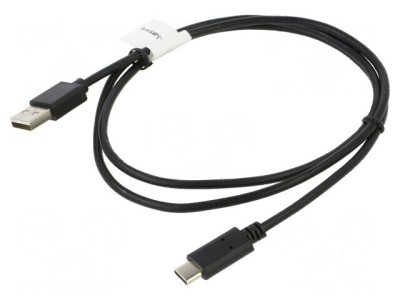 Cablu USB 2.0 A la C aurit 1m negru Fire: Cu foto