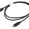 Cablu USB 2.0 A la C aurit 1m negru Fire: Cu