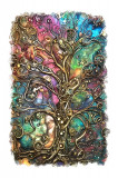 Cumpara ieftin Sticker decorativ Copacul Vietii, Auriu, 85 cm, 11790ST, Oem