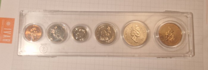 Canada, Set, 6 monede, 1994