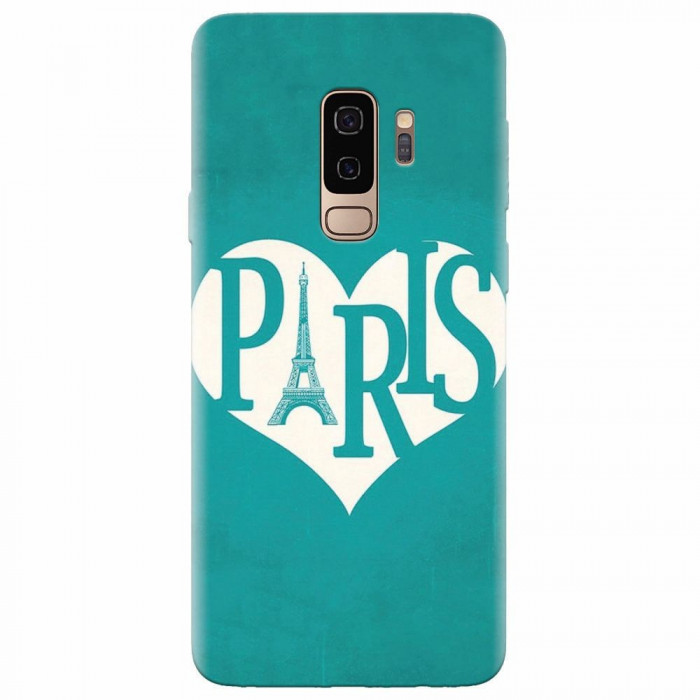 Husa silicon pentru Samsung S9 Plus, I Love Paris