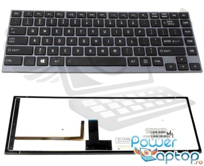 Tastatura Toshiba Portege R731 iluminata backlit, Portege R830 iluminata backlit, Portege R835 iluminata foto