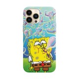 Husa compatibila cu Apple iPhone 13 model Sponge Bob Squarepants, Silicon, TPU, Viceversa, Transparent, Carcasa